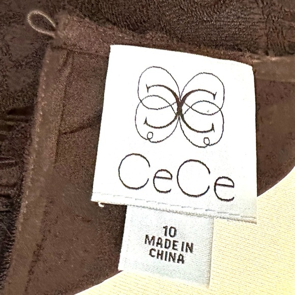 CeCe Women's Black Lace Dress Size 10” Fully Lined Short Sleeve - Picture 9 of 10